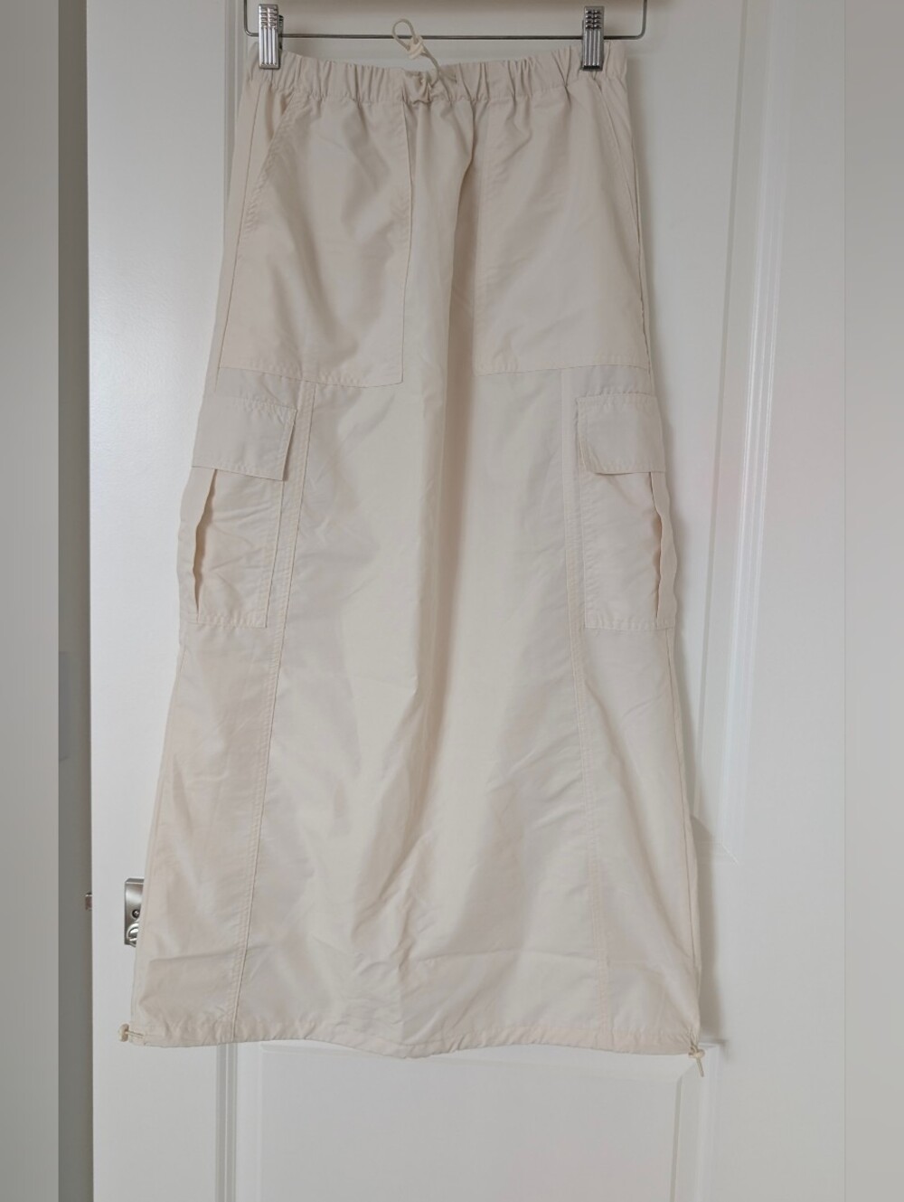 Bluenotes Cream Cargo Maxi Parachute Skirt